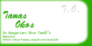 tamas okos business card